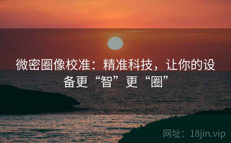 微密圈像校准：精准科技，让你的设备更“智”更“圈”