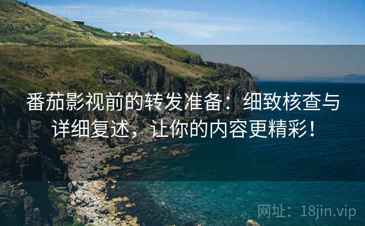番茄影视前的转发准备：细致核查与详细复述，让你的内容更精彩！